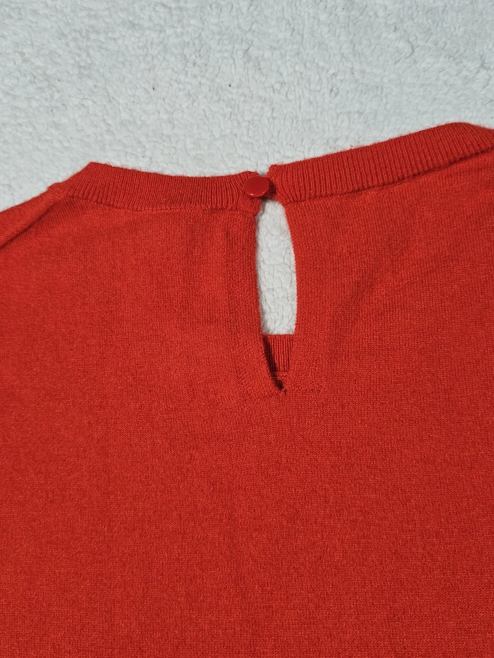 J. CREW Featherweight cashmere-blend cropped sweater shell in Red 2X.